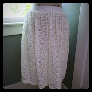 ❤NWOT Chaps Lace Skirt
